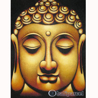 Buddha Painting, Mixed Media On Canvas