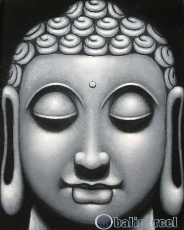 Buddha Painting, Mixed Media On Canvas