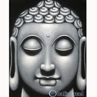 Buddha Painting, Mixed Media On Canvas