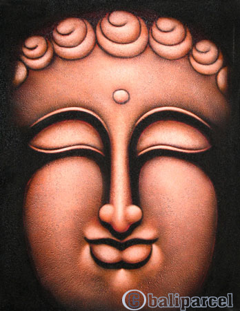 Buddha Painting, Mixed Media On Canvas