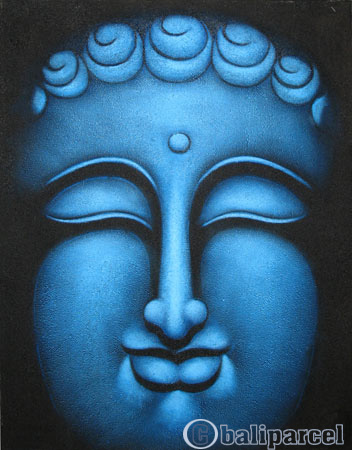 Buddha Painting, Mixed Media On Canvas