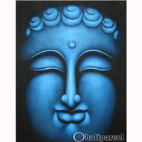 Buddha Painting, Mixed Media On Canvas