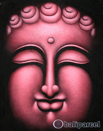 Buddha Painting, Mixed Media On Canvas