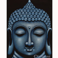 Buddha Painting, Mixed Media On Canvas