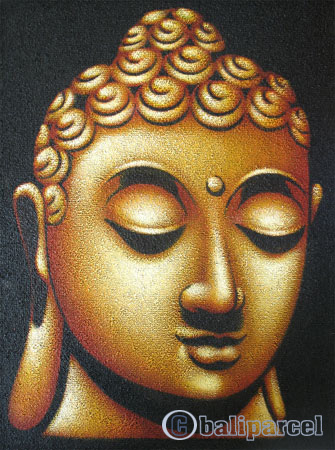 Buddha Painting, Mixed Media On Canvas