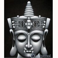 Buddha Painting, Mixed Media On Canvas