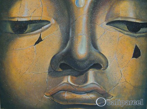 Buddha Painting, Acrylic On Canvas