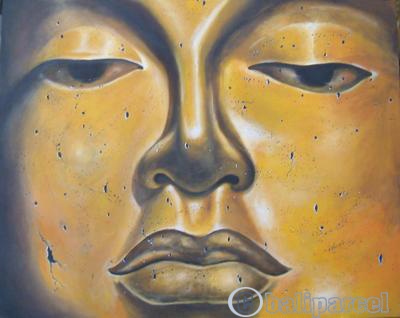 Buddha Painting, Acrylic On Canvas