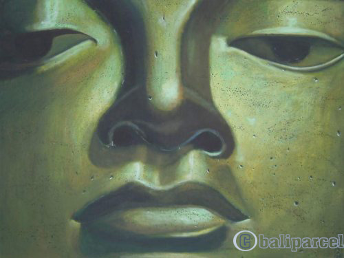 Buddha Painting, Acrylic On Canvas
