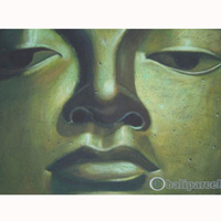 Buddha Painting, Acrylic On Canvas