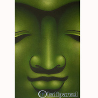 Buddha Painting, Mixed Media On Canvas
