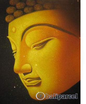 Buddha Painting, Mixed Media On Canvas