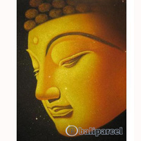 Buddha Painting, Mixed Media On Canvas