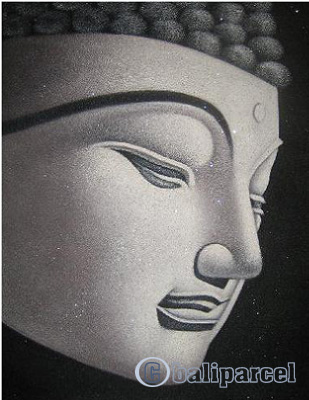 Buddha Painting, Mixed Media On Canvas