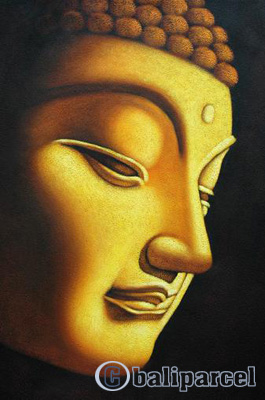 Buddha Painting, Mixed Media On Canvas