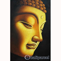 Buddha Painting, Mixed Media On Canvas