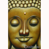 Buddha Painting, Mixed Media On Canvas