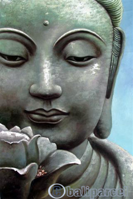 Buddha Painting, Acrylic On Canvas