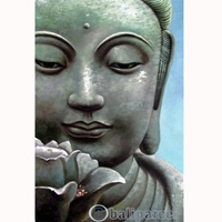 Buddha Painting, Acrylic On Canvas