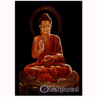 Buddha Painting, Acrylic On Canvas