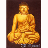 Buddha Painting, Acrylic On Canvas