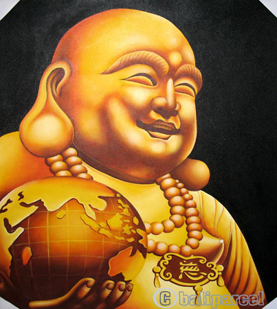 Buddha Painting, Acrylic On Canvas