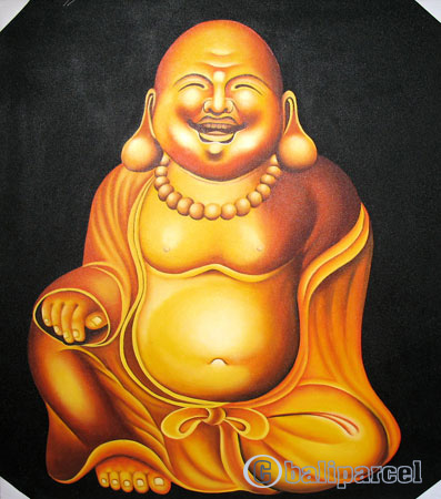 Buddha Painting, Acrylic On Canvas