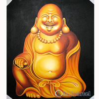 Buddha Painting, Acrylic On Canvas