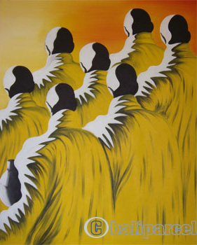Buddha Painting, Acrylic On Canvas
