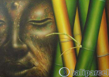 Buddha Painting, Acrylic On Canvas