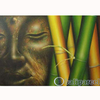 Buddha Painting, Acrylic On Canvas