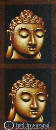Buddha Painting, Mixed Media On Canvas