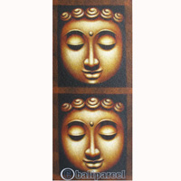 Buddha Painting, Mixed Media On Canvas