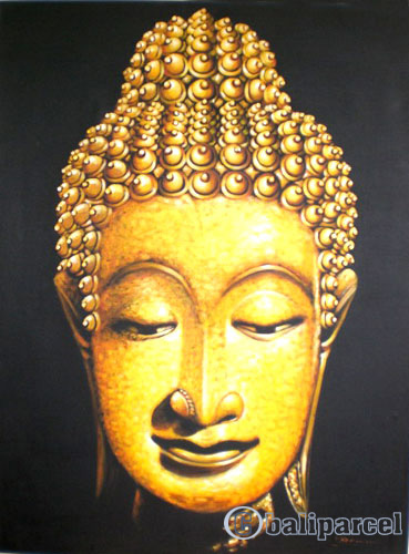 Buddha Painting, Mixed Media On Canvas