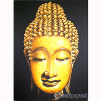 Buddha Painting, Mixed Media On Canvas