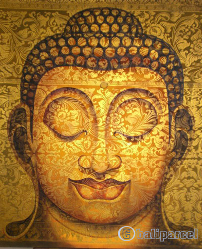 Buddha Painting, Mixed Media On Canvas