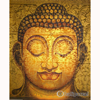 Buddha Painting, Mixed Media On Canvas