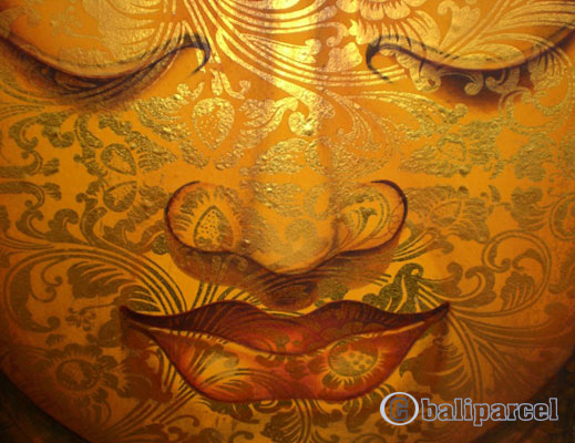 Buddha Painting, Mixed Media On Canvas