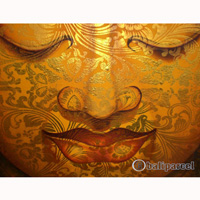 Buddha Painting, Mixed Media On Canvas