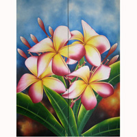 Plumeria Flower, Acrylic On Canvas