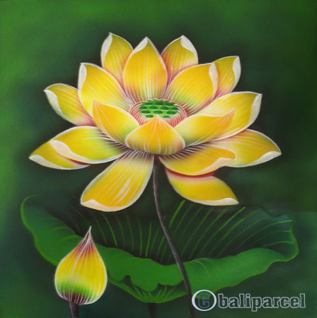 Lotus Flower, Acrylic On Canvas