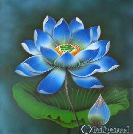 Lotus Flower, Acrylic On Canvas