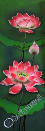 Lotus Flower, Acrylic On Canvas