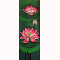 Lotus Flower, Acrylic On Canvas