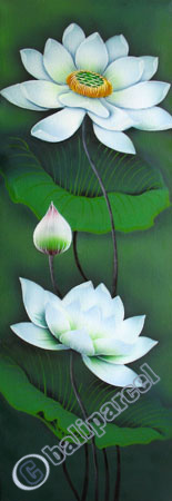 Lotus Flower, Acrylic On Canvas