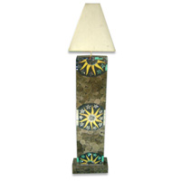 Lamp Side Table Pumice Stone With Mosaic