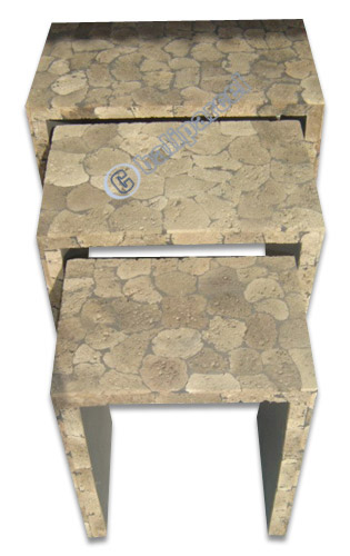 Pumice Stone Table Set Of 3