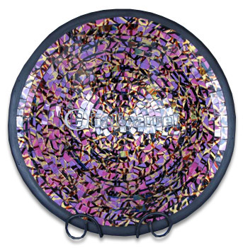 Mosaic Round Bowl Set Of 3, Handmade From Terracotta And Glass