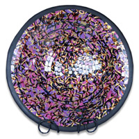 Mosaic Round Bowl Set Of 3, Handmade From Terracotta And Glass