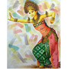 Balinese Dance Painting, Acrylic On Canvas